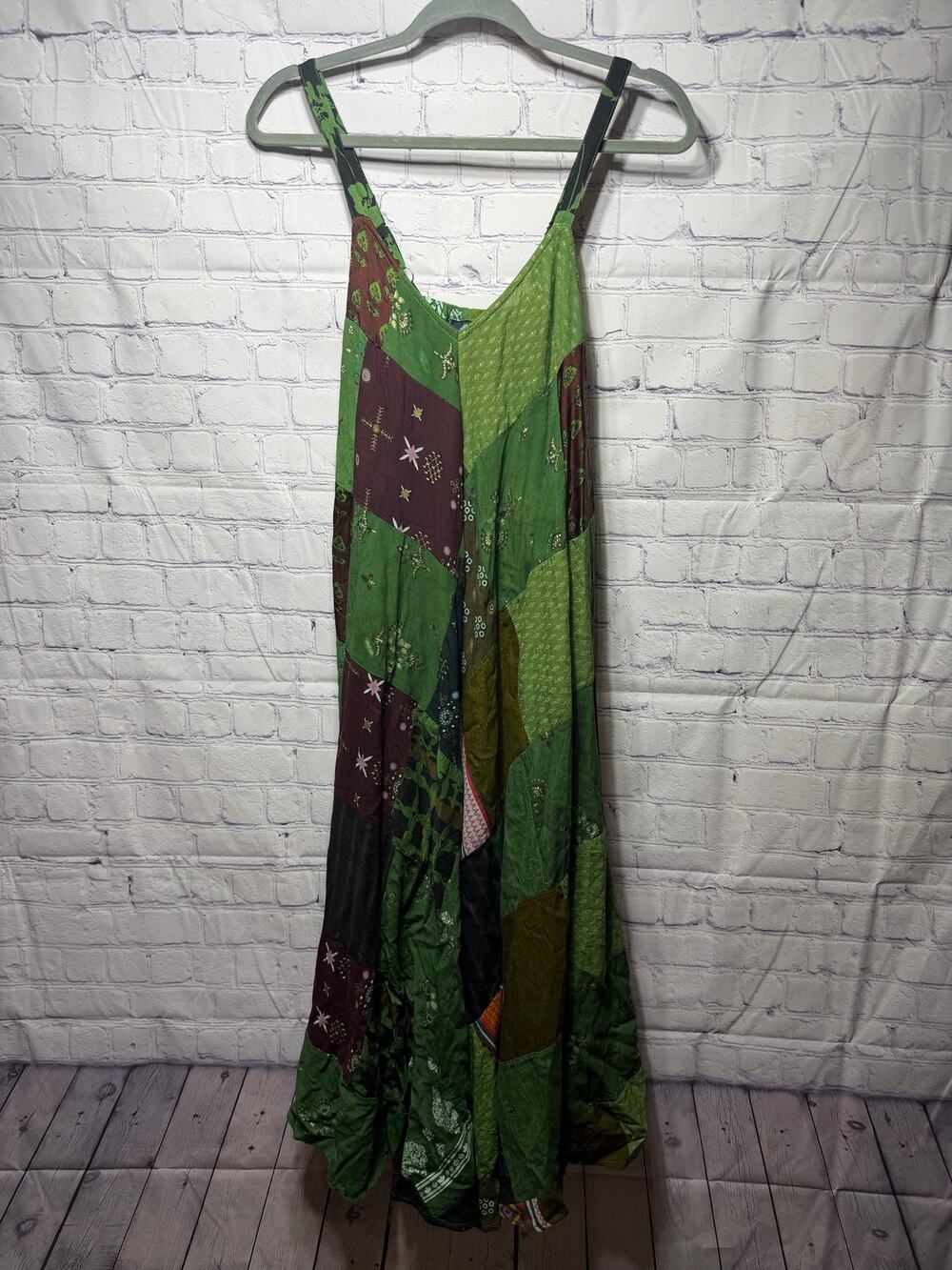 Advance Womens Patchwork Sleeveless Jumpsuit OS Whimsigoth Fairy Grunge